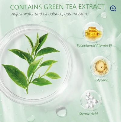 Green Tea Cleansing Blackhead Oil Control Acne Smear Mask